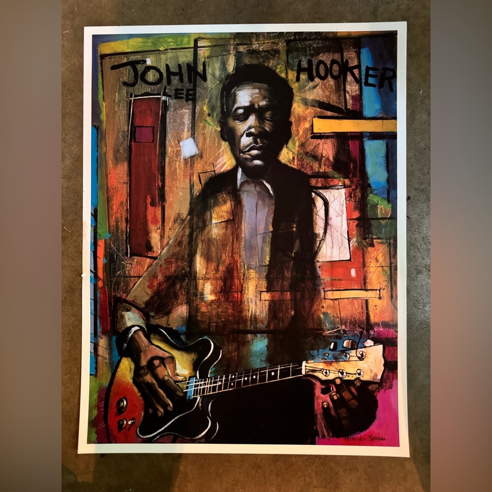 John Lee Hooker Blues Poster